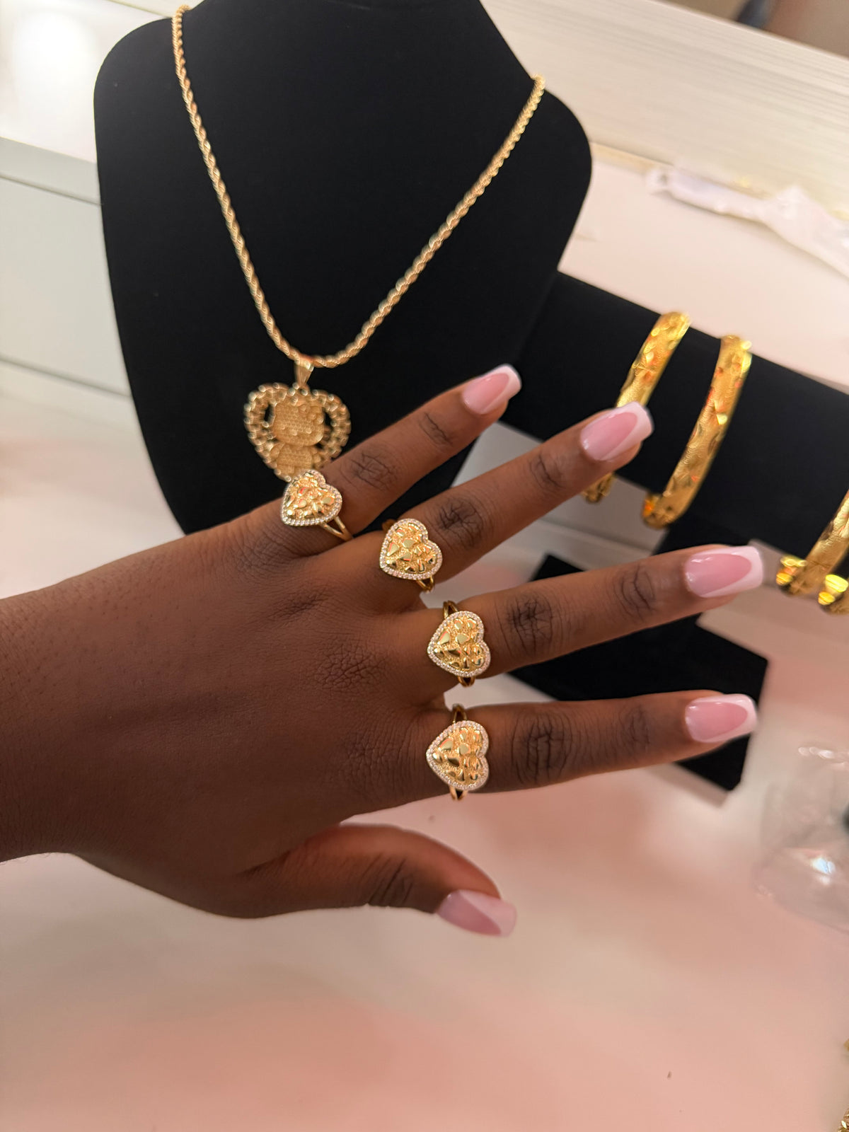 Heart Nugget Ring